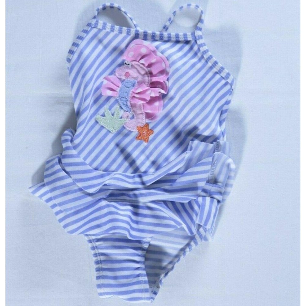 BT Kids sz 12m one piece bathing suit ruffle